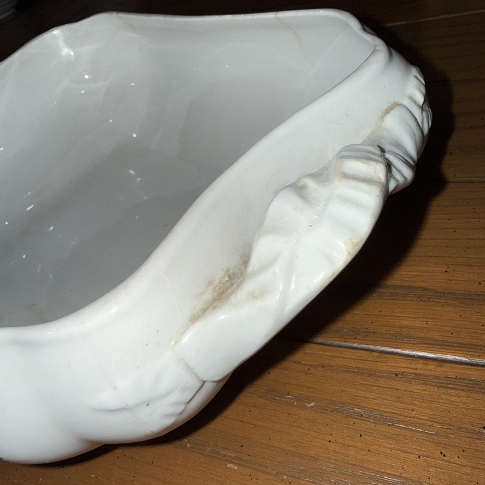 Turner's Tunstall England Antique Porcelain Tureen Blue White Vintage Server - Picture 9 of 14